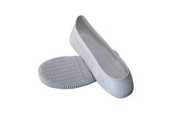 Sur chaussure anti dérapante étanche Easy Grip blanc