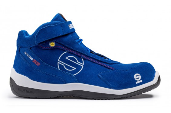 Basket securite semi montante Racing Evo bleu Sparco Chaussures-pro.fr