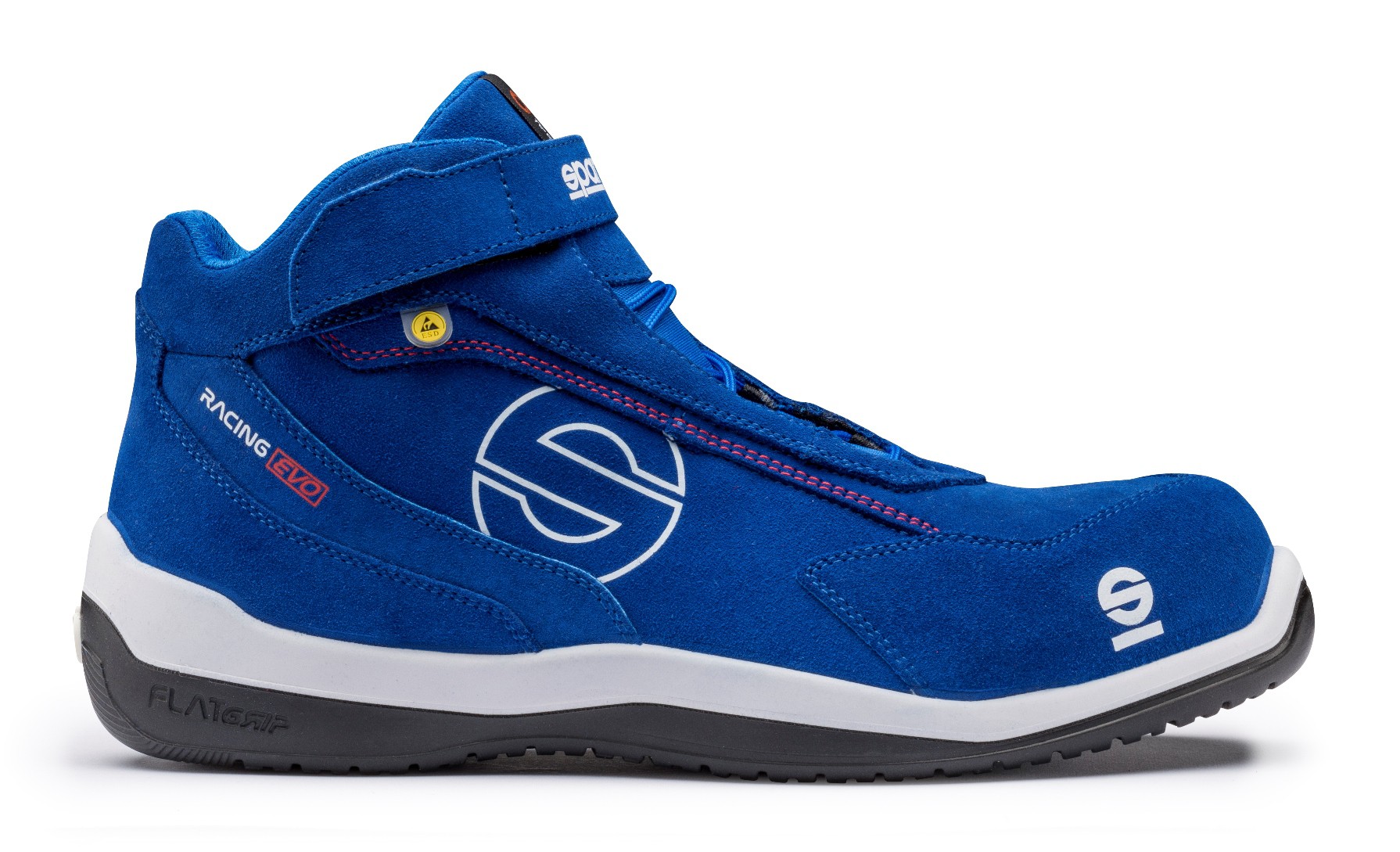 Basket securite semi montante Racing Evo bleu Sparco Chaussures-pro.fr