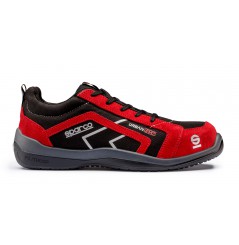 Basket securite Sparco urban evo S1P rouge Chaussures-pro.fr