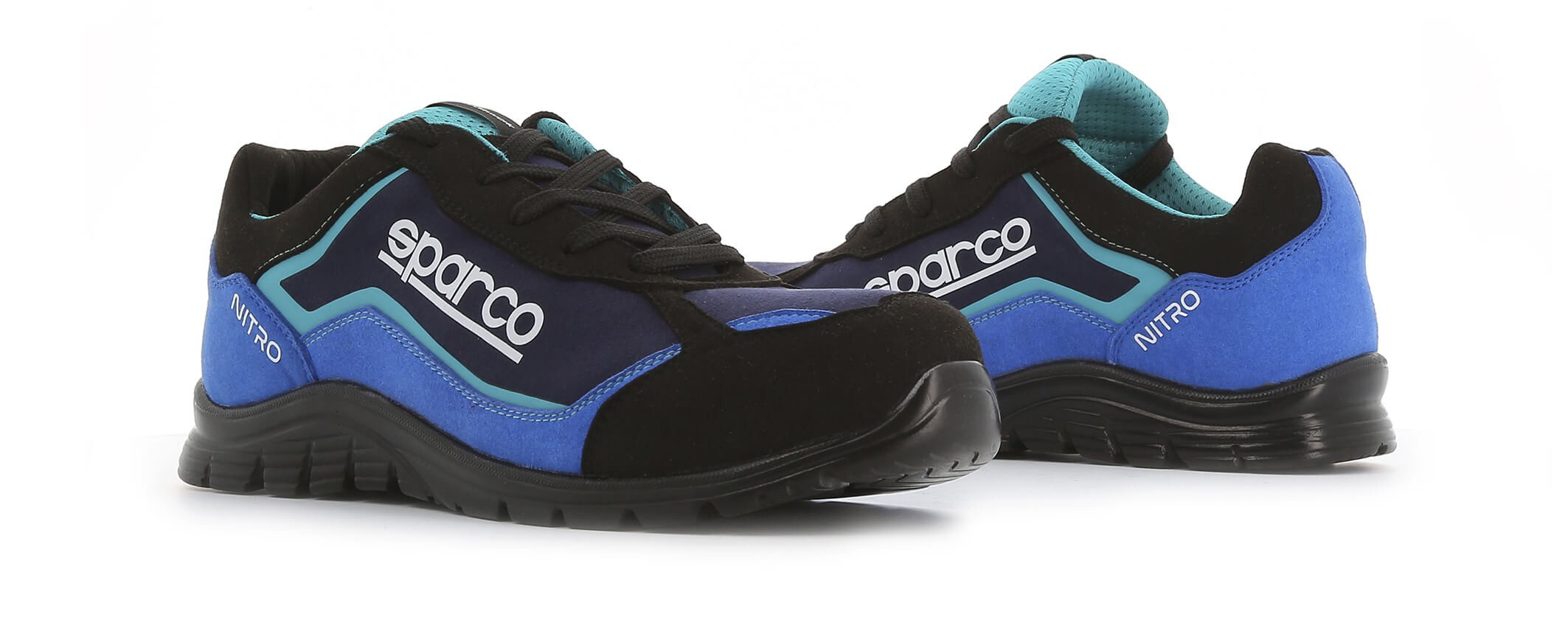 Basket securite souple nitro S3 noir bleu Sparco Chaussures-pro.fr