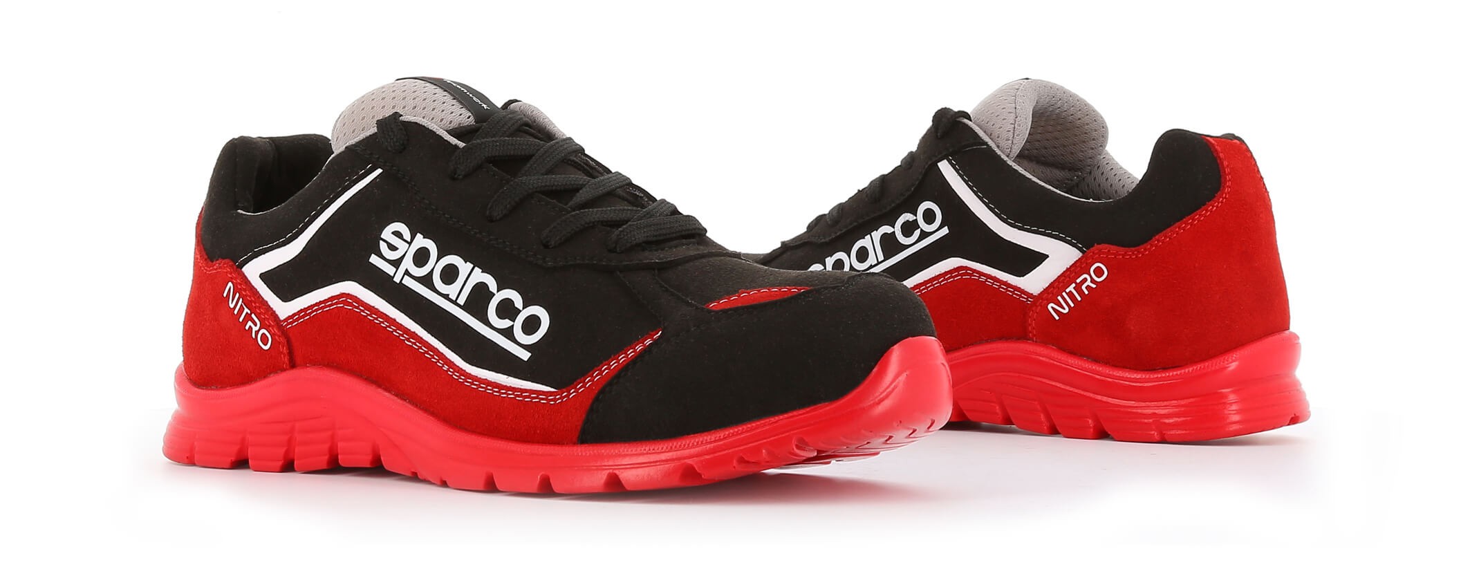 Basket securite souple nitro S3 rouge noir Sparco Chaussures-pro.fr