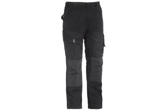 Pantalon travail tissu extensible Hector noir Herock Chaussures-pro.fr