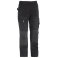 Pantalon travail tissu extensible Hector noir Herock Chaussures-pro.fr
