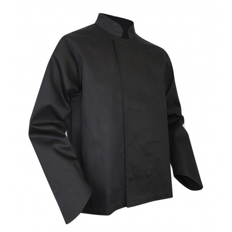 Veste cuisinier noire manches longues Passoire LMA Chaussures-pro.fr