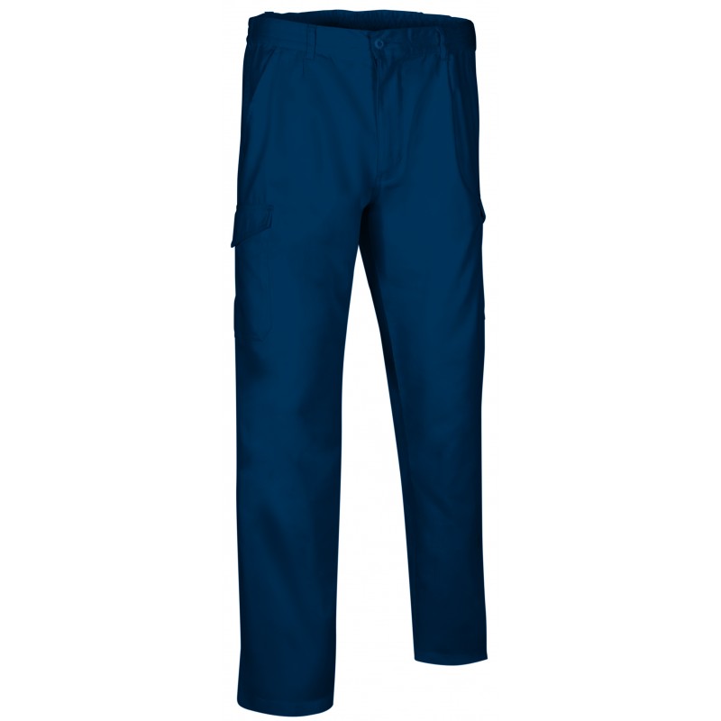 Pantalon travail multipoches eco mixte QUARTZ Valento Chaussures-pro.fr bleu