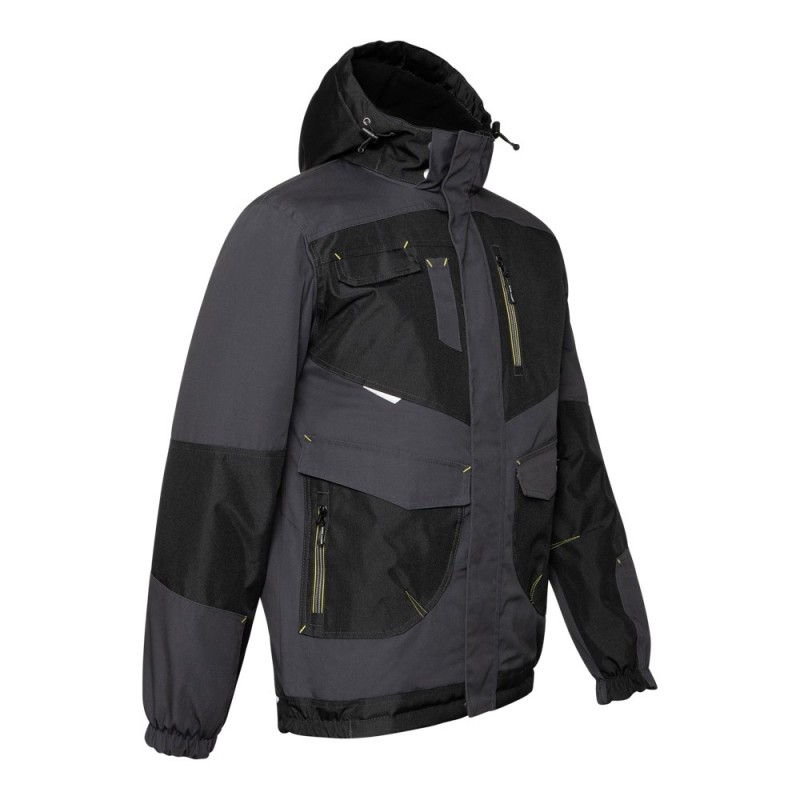 North Ways Blouson De Travail Garcia Noir Et Jaune Fluo