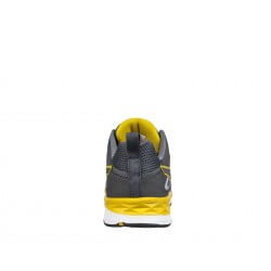 Basket securite legere Pace yellow low S1P Puma gris vue derriere - chaussures-pro.fr