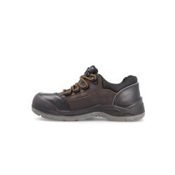 Chaussure securite basse solide Nail S3 SRC Paredes marron vue gauche - chaussures-pro.fr