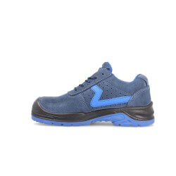Chaussure securite basse S1P SRC Carbono Paredes bleu vue gauche - chaussures-pro.fr