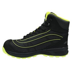 Chaussure securite montante S3 SRC Strike North Ways jaune vue gauche - chaussures-pro.fr