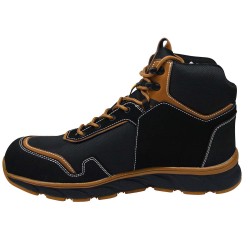 Chaussure securite montante S3 SRC Sanders North Ways marron vue gauche - chaussures-pro.fr