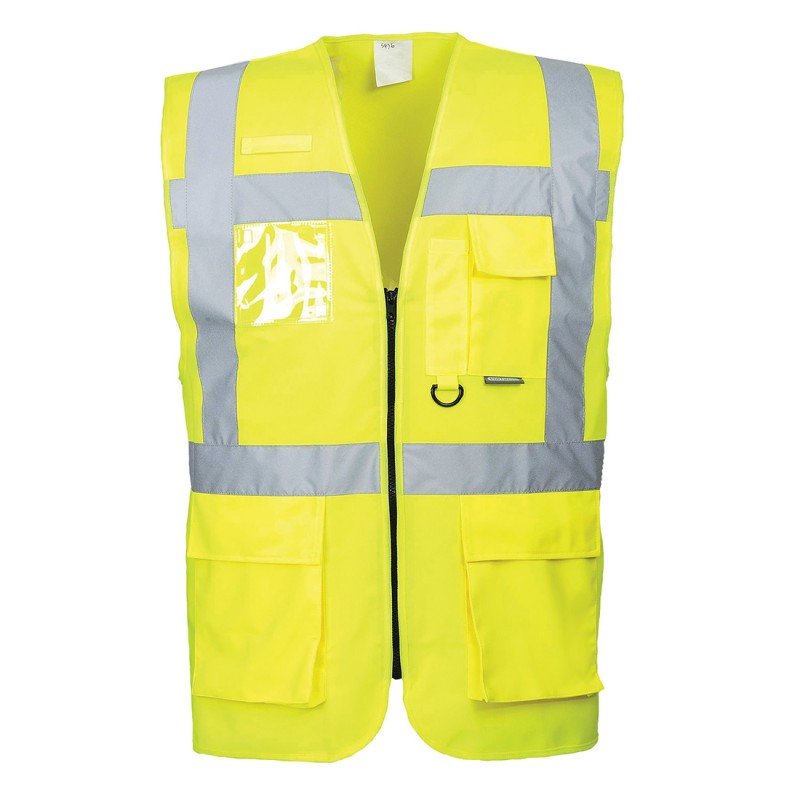 Gilet haute visibilité zippé EN471 Berlin Portwest jaune