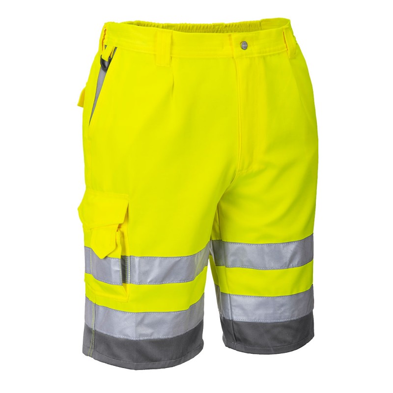 Bermuda de travail haute visibilité Portwest jaune fluo