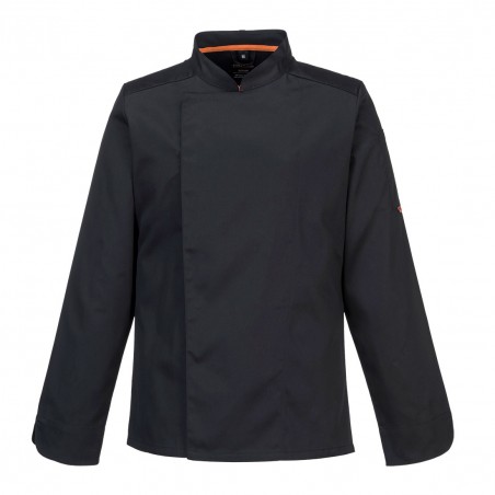 Veste de cuisinier manches longues Meshair Portwest noir
