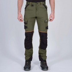 Pantalon travail stretch 360 Sacha Nine Worths kaki vue 2