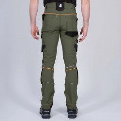 Pantalon travail stretch 360 Sacha Nine Worths kaki vue 3