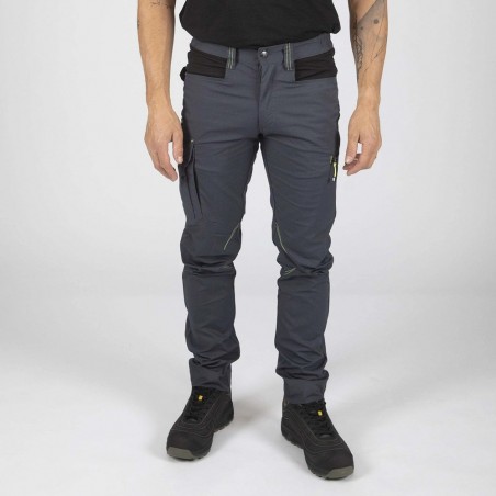 Pantalon travail leger Edward Nine Worths gris vue 1