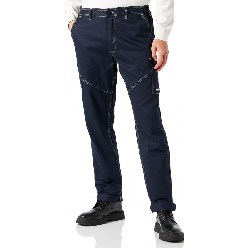 Pantalon travail worker stretch unisexe Payper navy vue 1