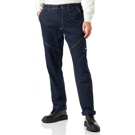Pantalon travail worker stretch unisexe Payper navy vue 1