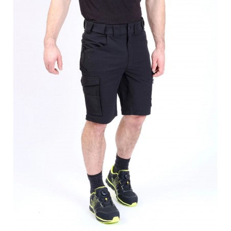 Bermuda travail stretch 4D Stan Nine Worths noir vue 1
