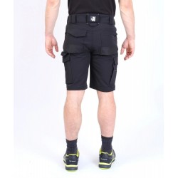Bermuda travail stretch 4D Stan Nine Worths noir vue 2