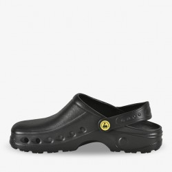 Sabot de travail bloc operatoire Sonic Safety Jogger noir vue 2