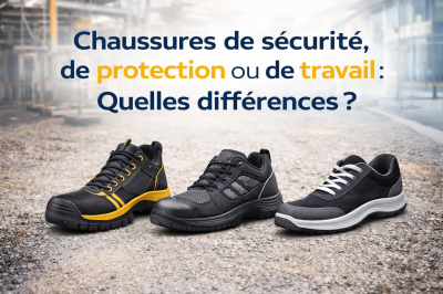Chaussures de sécurité, de protection ou de travail : quelles différences et comment bien choisir ?