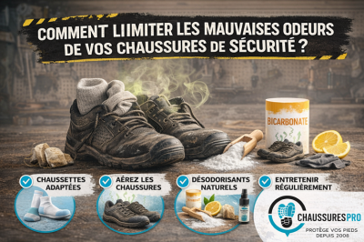 Comment limiter les mauvaises odeurs de vos chaussures de sécurité ?